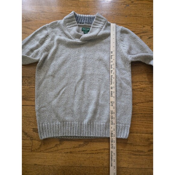 Vintage David Taylor Mens Size Medium V-Neck Gray Knit Sweater - Picture 6 of 6